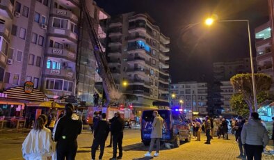 Alanya’daki Yangında Hızlı Müdahale Binanın Zararını Azalttı